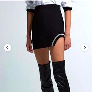 Zara mini rhinestone skirt